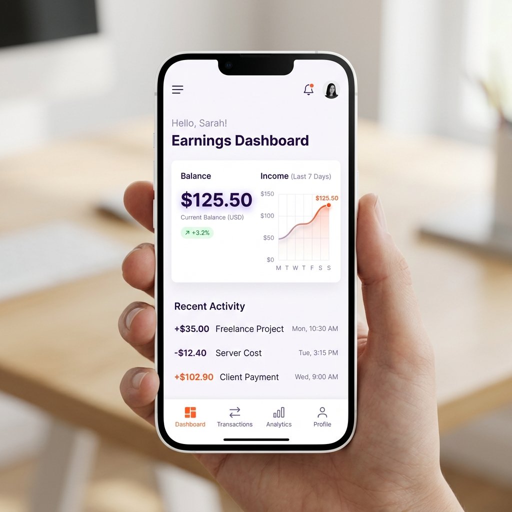App Dashboard Mockup